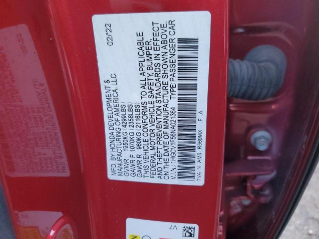 Photo 12 VIN: 1HGCV1F56NA021364 - HONDA ACCORD EXL 