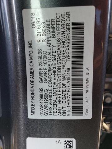 Photo 12 VIN: 1HGCV1F57JA185149 - HONDA ACCORD 