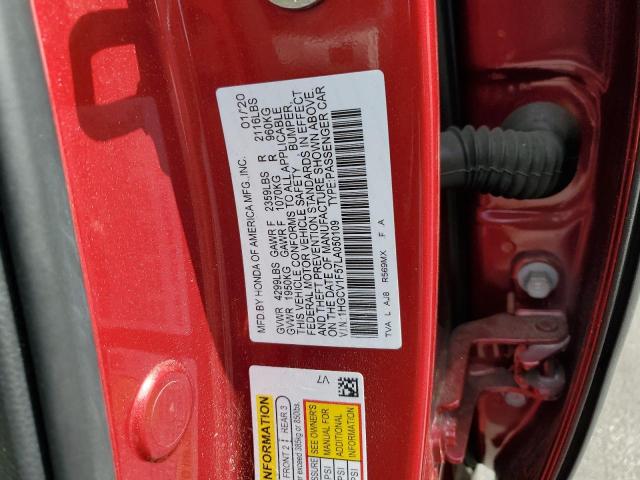 Photo 12 VIN: 1HGCV1F57LA050109 - HONDA ACCORD EXL 