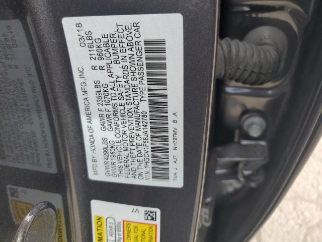 Photo 11 VIN: 1HGCV1F58JA142780 - HONDA ACCORD EXL 