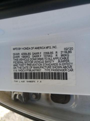 Photo 9 VIN: 1HGCV1F58LA070837 - HONDA ACCORD EXL 