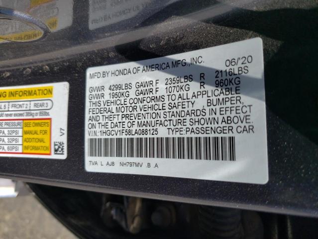 Photo 12 VIN: 1HGCV1F58LA088125 - HONDA ACCORD EXL 