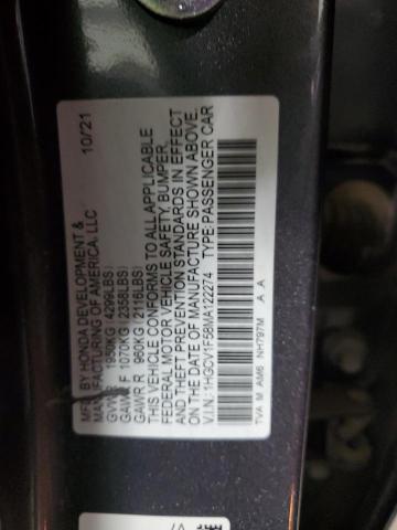 Photo 12 VIN: 1HGCV1F58MA122274 - HONDA ACCORD EXL 