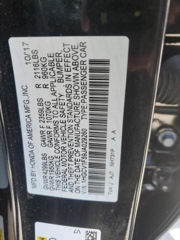 Photo 11 VIN: 1HGCV1F59JA029260 - HONDA ACCORD EXL 