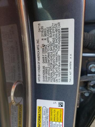 Photo 12 VIN: 1HGCV1F59JA155067 - HONDA ACCORD EXL 