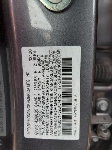 Photo 11 VIN: 1HGCV1F59LA074752 - HONDA ACCORD EXL 