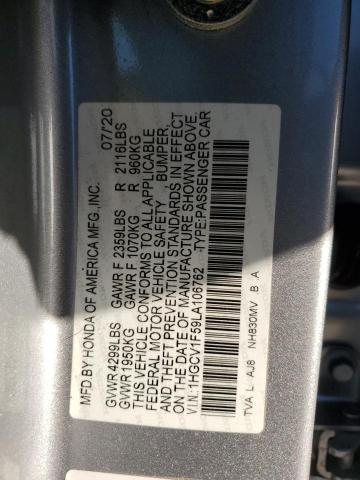 Photo 11 VIN: 1HGCV1F59LA106762 - HONDA ACCORD EXL 