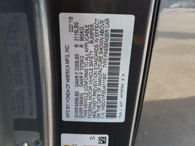 Photo 11 VIN: 1HGCV1F5XJA111837 - HONDA ACCORD EXL 