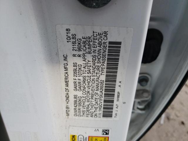 Photo 11 VIN: 1HGCV1F5XJA265352 - HONDA ACCORD EXL 