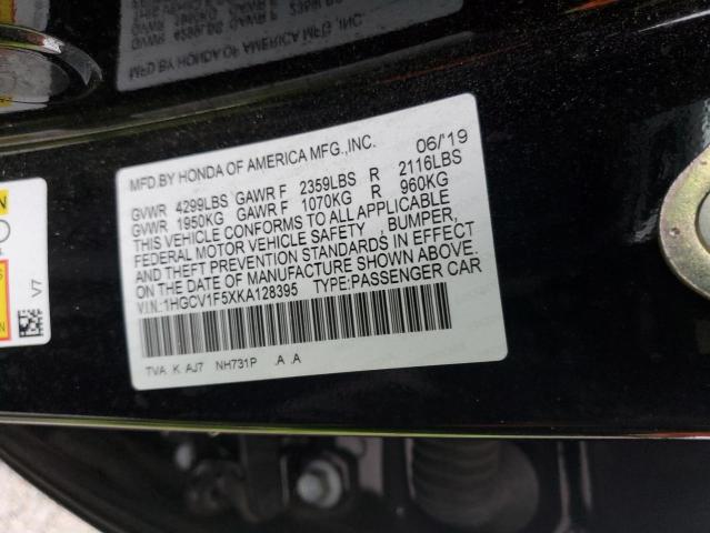 Photo 11 VIN: 1HGCV1F5XKA128395 - HONDA ACCORD EXL 