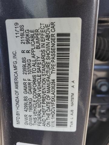 Photo 11 VIN: 1HGCV1F5XLA036284 - HONDA ACCORD 