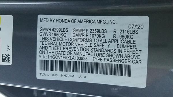 Photo 2 VIN: 1HGCV1F5XLA103823 - HONDA ACCORD 