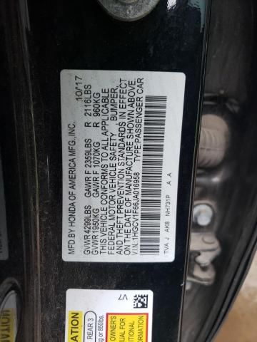 Photo 11 VIN: 1HGCV1F66JA016958 - HONDA ACCORD 