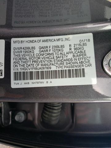 Photo 9 VIN: 1HGCV1F69JA097809 - HONDA ACCORD EXL 