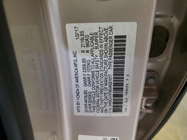 Photo 11 VIN: 1HGCV1F90JA021017 - HONDA ACCORD TOU 