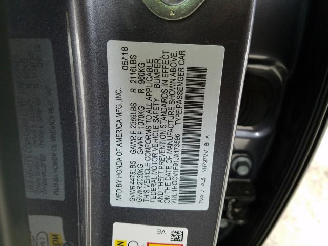 Photo 9 VIN: 1HGCV1F91JA173596 - HONDA ACCORD TOU 