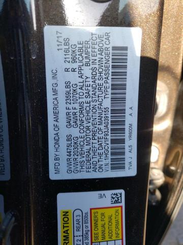 Photo 9 VIN: 1HGCV1F93JA039155 - HONDA ACCORD TOU 