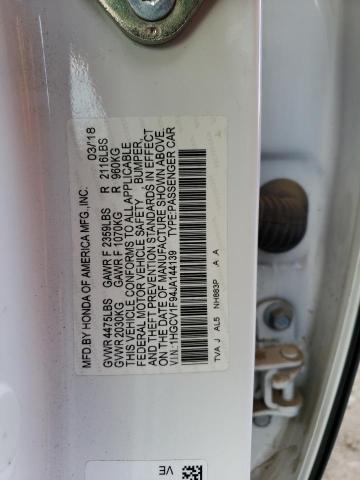 Photo 11 VIN: 1HGCV1F94JA144139 - HONDA ACCORD TOU 