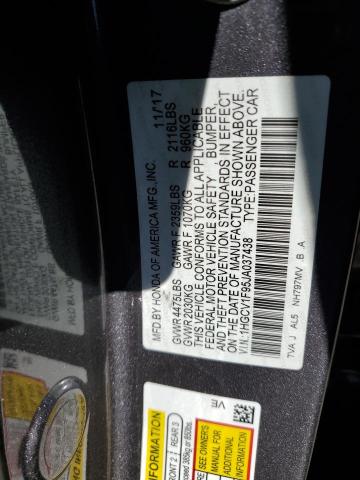 Photo 11 VIN: 1HGCV1F95JA037438 - HONDA ACCORD 