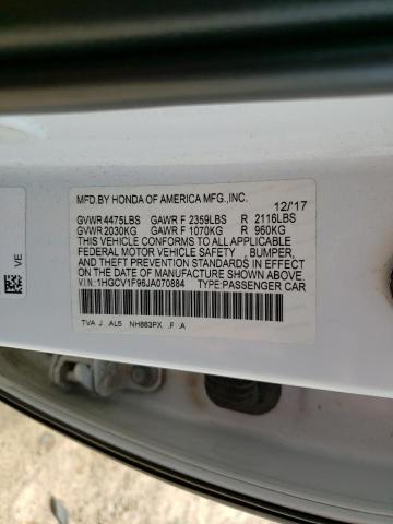 Photo 11 VIN: 1HGCV1F96JA070884 - HONDA ACCORD TOU 