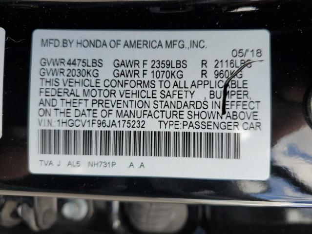 Photo 9 VIN: 1HGCV1F96JA175232 - HONDA ACCORD TOU 