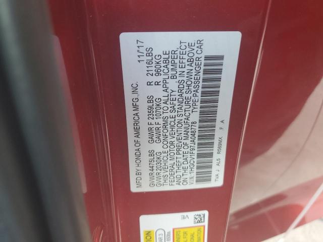 Photo 11 VIN: 1HGCV1F97JA048778 - HONDA ACCORD TOU 