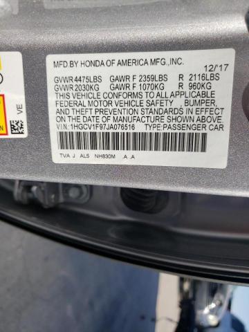 Photo 9 VIN: 1HGCV1F97JA076516 - HONDA ACCORD TOU 