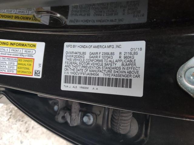 Photo 11 VIN: 1HGCV1F97JA084504 - HONDA ACCORD TOU 