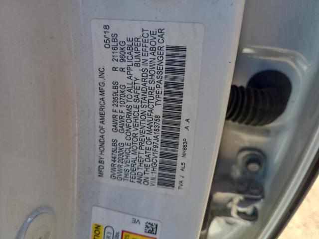 Photo 11 VIN: 1HGCV1F97JA183758 - HONDA ACCORD TOU 