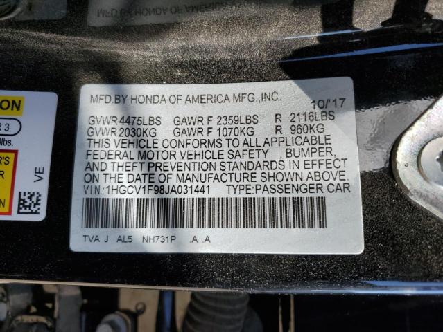 Photo 11 VIN: 1HGCV1F98JA031441 - HONDA ACCORD 