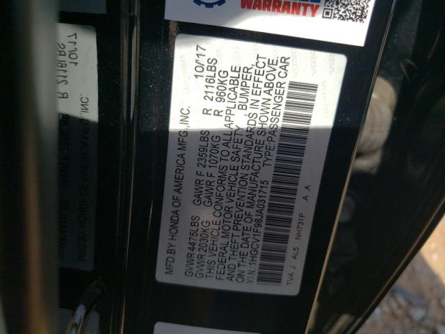 Photo 12 VIN: 1HGCV1F98JA031715 - HONDA ACCORD TOU 