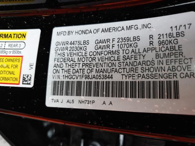 Photo 9 VIN: 1HGCV1F98JA053844 - HONDA ACCORD TOU 