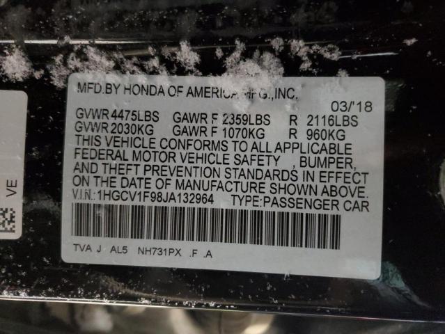 Photo 11 VIN: 1HGCV1F98JA132964 - HONDA ACCORD 