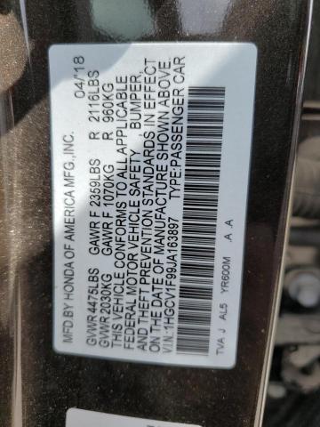 Photo 11 VIN: 1HGCV1F99JA163897 - HONDA ACCORD TOU 