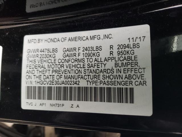 Photo 11 VIN: 1HGCV2E30JA002342 - HONDA ACCORD SPO 