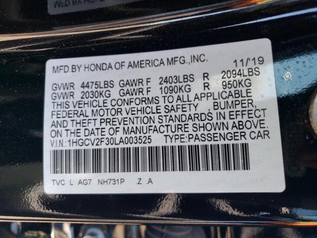 Photo 11 VIN: 1HGCV2F30LA003525 - HONDA ACCORD SPO 