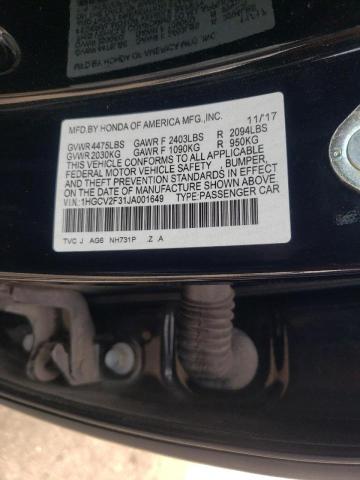 Photo 12 VIN: 1HGCV2F31JA001649 - HONDA ACCORD SPO 