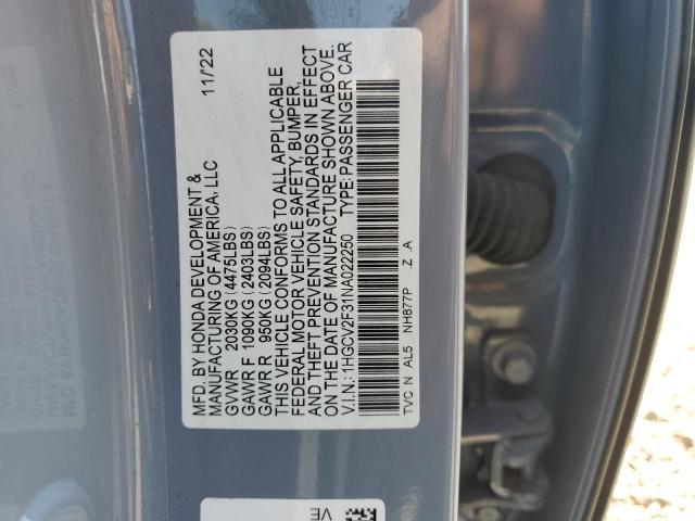 Photo 11 VIN: 1HGCV2F31NA022250 - HONDA ACCORD SPO 