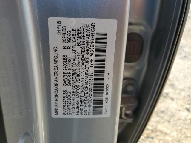 Photo 11 VIN: 1HGCV2F32JA018119 - HONDA ACCORD SPO 