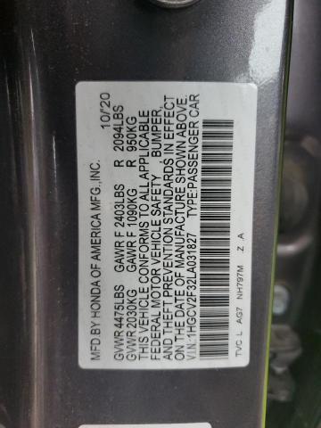 Photo 11 VIN: 1HGCV2F32LA031827 - HONDA ACCORD 