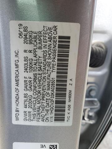 Photo 11 VIN: 1HGCV2F33KA028501 - HONDA ACCORD 