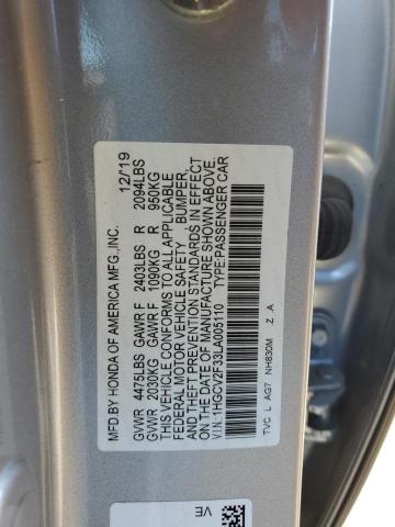 Photo 11 VIN: 1HGCV2F33LA005110 - HONDA ACCORD SPO 