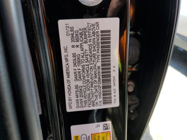 Photo 11 VIN: 1HGCV2F33MA009188 - HONDA ACCORD 