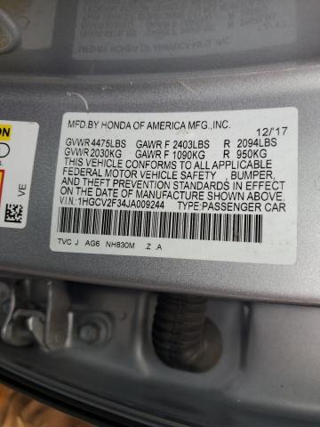 Photo 11 VIN: 1HGCV2F34JA009244 - HONDA ACCORD 