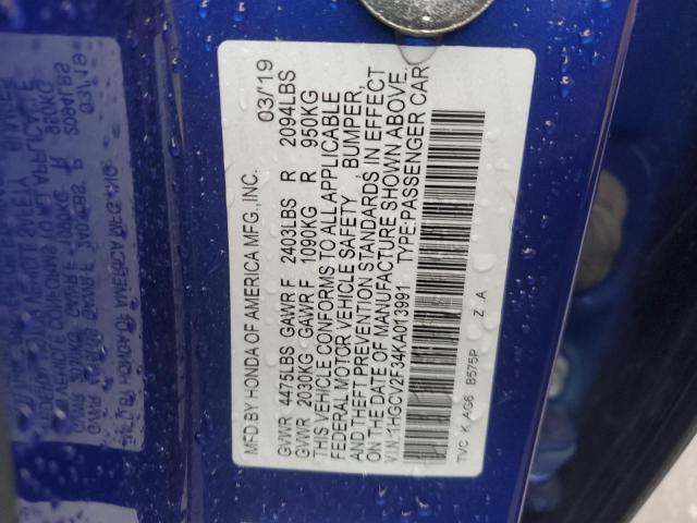 Photo 12 VIN: 1HGCV2F34KA013991 - HONDA ACCORD SPO 