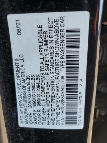 Photo 11 VIN: 1HGCV2F34MA022709 - HONDA ACCORD 