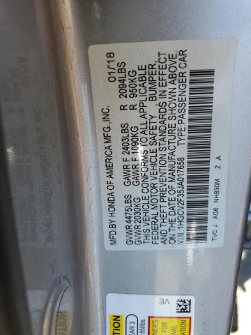 Photo 11 VIN: 1HGCV2F35JA017658 - HONDA ACCORD 