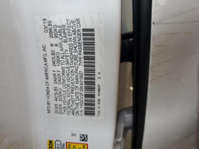 Photo 11 VIN: 1HGCV2F35KA015927 - HONDA ACCORD SPO 