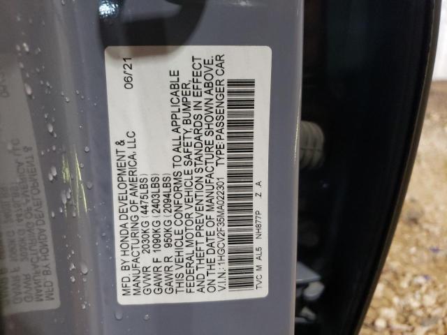 Photo 12 VIN: 1HGCV2F35MA022301 - HONDA ACCORD 