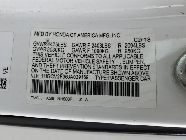 Photo 11 VIN: 1HGCV2F36JA029169 - HONDA ACCORD SPO 